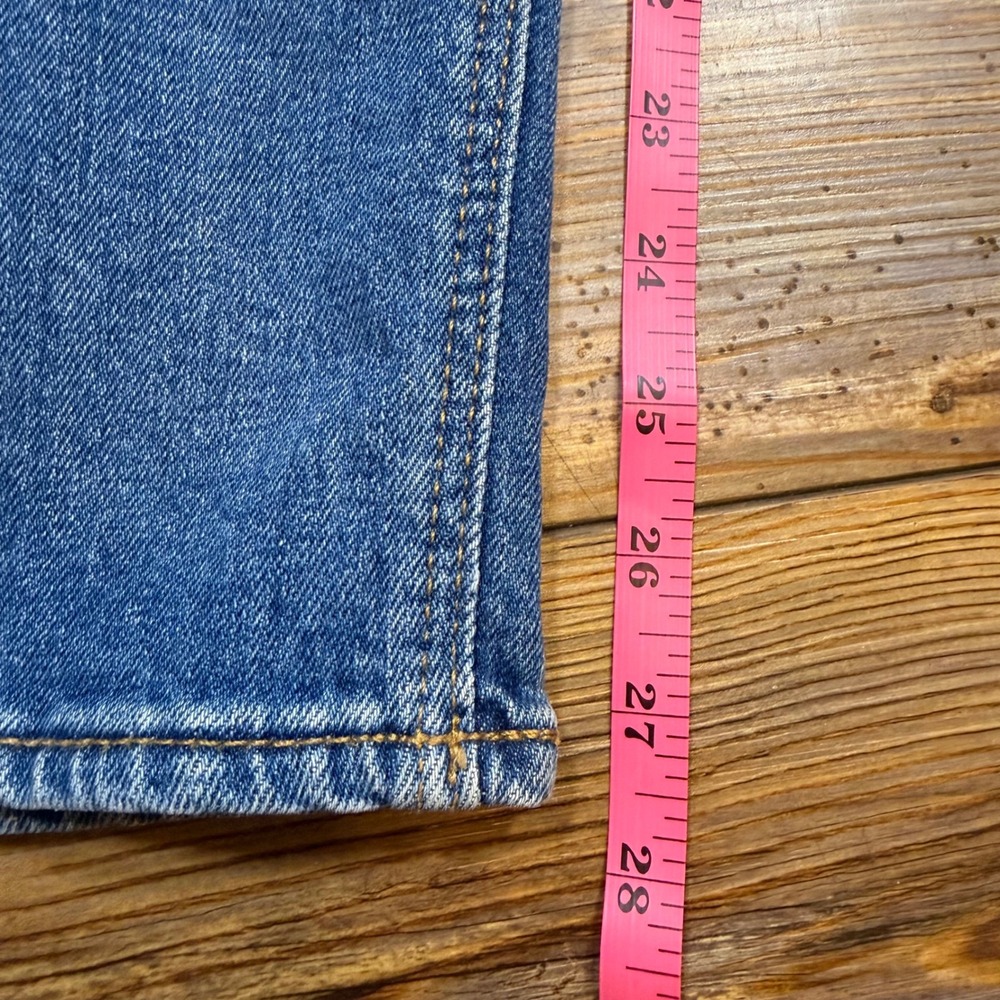 Old Navy Extra High Rise Wide Leg Jeans Medium Wash Blue Denim Womens 14 - Picture 6 of 6